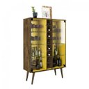 Ver imagem 2 de Cristaleira 2 Portas com Porta Garrafas Retrô Módena Móveis Bechara