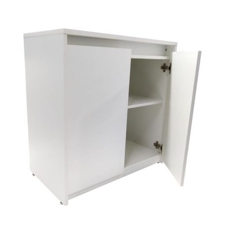 Armário Pequeno Multiuso Duas Portas Branco