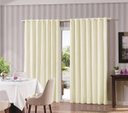 Ver imagem 1 de Cortina Creme/palha Sala /Quarto 300x250 para varão - FABRITEX ENXOVAIS
