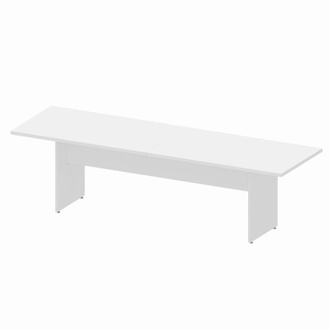 Mesa de Reunião 08 Lugares 3,00m X 1,10m com Tampo Bipartido 100% Mdf Escritório F5 Office Cor: