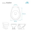 Ver imagem 3 de Assento Sanitário Soft Close Avalon Verde Amazonia para Vaso Ideal Standard