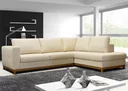 Ver imagem 1 de Sofá 6 Lugares de Canto em L, 2,93m X 2,00m com Base em Mdf, Revestimento em Sarja Bege
