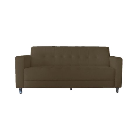 Sofá Jade 3 Lugares Suede Marrom - Dominic Decor Dominic Decro