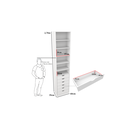 Ver imagem 2 de Armário Colmeia Mirela M37 100% Mdf (closet Lojas Roupeiro) Vetorial Móveis Branco