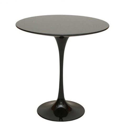 Mesa Lateral Saarinen 51 Cm Laqueada Laca Preta