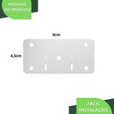 Ver imagem 5 de 10 Placas Reparo para Dobradiças Porta Armário 1 Lado F.rtg