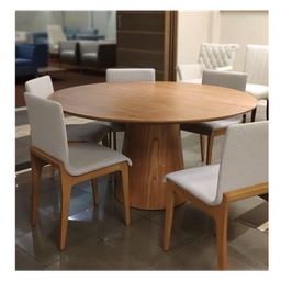 Mesa de Jantar Cone 110cm Base Madeira Natural Freijó Tampo Freijó - 3