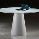 Ver imagem 2 de Mesa de Jantar Cone 130cm + Vidro Laca Branca