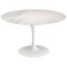 Mesa de Jantar Saarinen Redonda 100cm Mármore Branco Extra Branco Extra - 1