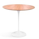 Ver imagem 1 de Mesa Lateral Saarinen 41 Cm Madeira Freijó Branco com Freijó