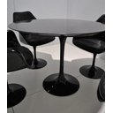 Ver imagem 2 de Mesa Saarinen Redonda 100cm + Vidro Laca Preta