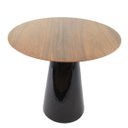 Ver imagem 1 de Mesa de Jantar Cone 110cm Base Preta Pau Ferro
