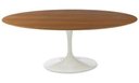 Ver imagem 1 de Mesa de Jantar Saarinen Oval 100x70cm Madeira Base Branca Freijó