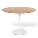 Ver imagem 1 de Mesa de Jantar Saarinen Redonda 124cm Base Branca Tampo Freijó