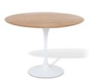 Ver imagem 1 de Mesa de Jantar Saarinen Redonda 124cm Base Branca Tampo Freijó