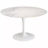 Mesa de Jantar Saarinen Redonda 110cm Mármore Branco Extra Branco Extra - 1