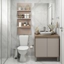 Ver imagem 2 de Gabinete Para Banheiro E Prateleira Suprema Com Graff