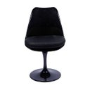 Ver imagem 3 de Cadeira Tulipa Saarinen Preta Assento Preto