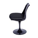 Ver imagem 2 de Cadeira Tulipa Saarinen Preta Assento Preto