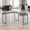 Ver imagem 2 de Mesa Home Office Escrivaninha L Industriale Affara com Gaveteiro