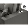 Sofá Palermo 2,40m Retrátil e Reclinável Velosuede Cinza - Netsofás - 6