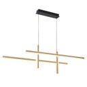 Ver imagem 1 de Pendente Moderno Led Dourado Ashi 1,20m Nordecor