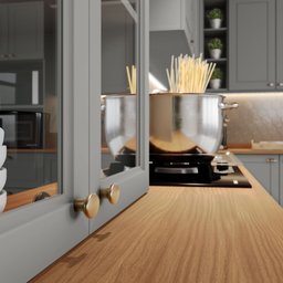 Cozinha Completa de Canto 14 Peças 20 Portas 7 Gavetas Americana Henn - 3