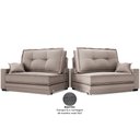 Ver mais imagens de Sofá Palermo 2,20m Retrátil e Reclinável Velosuede Bege - Netsofás