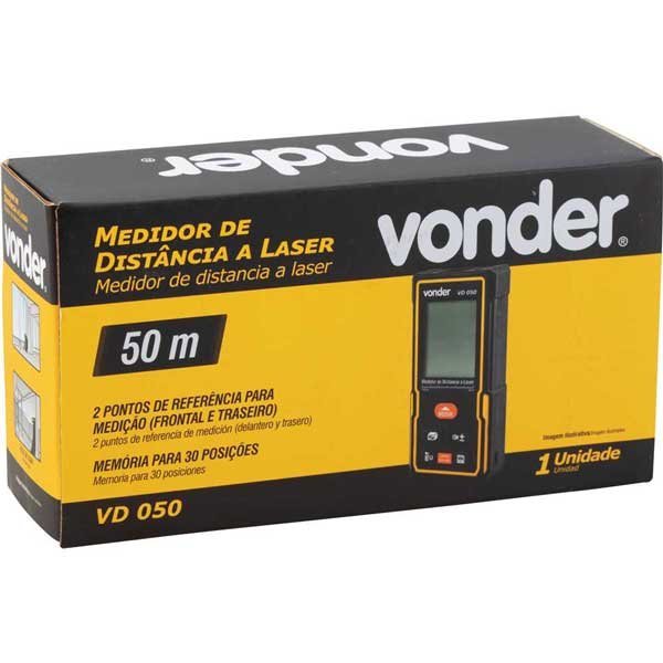 MEDIDOR DISTANCIA LASER 50 METROS VD050 VONDER - 38.20.050.000 - 4