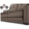 Sofá Palermo 2,80m Retrátil e Reclinável Velosuede Marrom - Netsofás - 5