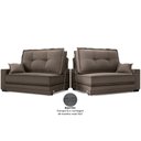 Ver mais imagens de Sofá Palermo 2,80m Retrátil e Reclinável Velosuede Marrom - Netsofás