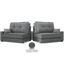 Ver mais imagens de Sofá Palermo 2,20m Retrátil e Reclinável Velosuede Grafite - Netsofás