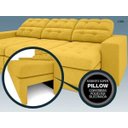 Ver imagem 7 de Sofá 3 Lugares Net Jobim Assento Retrátil e Reclinável 2,05m (L)