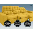 Ver imagem 5 de Sofá 3 Lugares Net Jobim Assento Retrátil e Reclinável 2,05m (L)