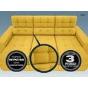 Ver imagem 6 de Sofá 3 Lugares Net Jobim Assento Retrátil e Reclinável 2,05m (L)