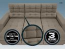 Ver imagem 6 de Sofá 3 Lugares Net Jobim Assento Retrátil e Reclinável 2,05m (L)