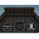 Ver imagem 6 de Sofá 3 Lugares Net Jobim Assento Retrátil e Reclinável 2,05m (L)