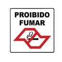 Ver imagem 1 de Placa Sinalização Aviso Proibido Fumar SP Lei Nº 13541 15x15cm TaColado 10 Unidades