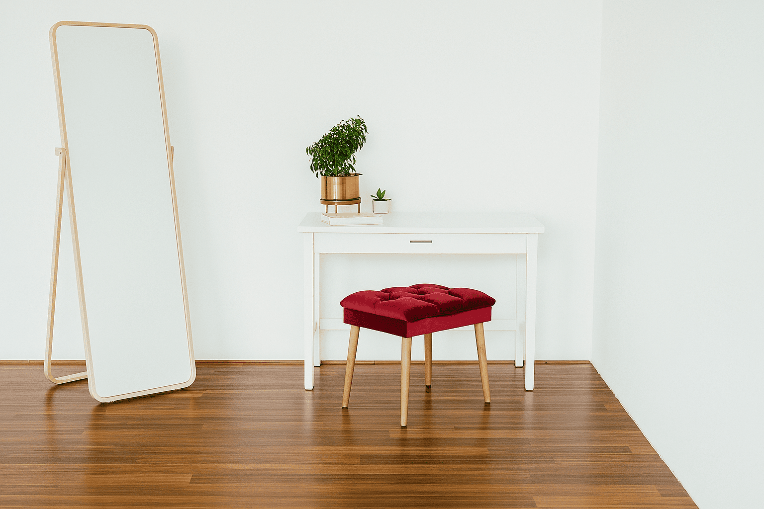 Banqueta Puff com Pé Palito Assento Estofado Apoio para Os Pés Premium Sentar Decorar - 2