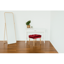 Banqueta Puff com Pé Palito Assento Estofado Apoio para Os Pés Premium Sentar Decorar - 2