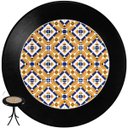Ver imagem 2 de Mesa Madeira Azulejo 60cm - Bistrô Fixa 78cm - Preta - Anos Dourados