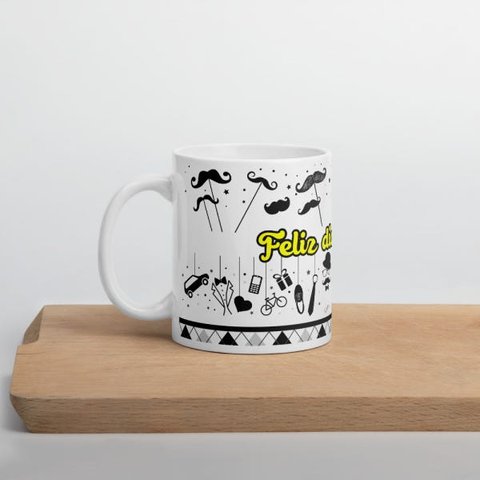 Caneca dia dos Pais Bigodes