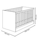 Ver imagem 3 de Berço Mini Cama Americano Doce Sonho Carvalho/branco - Qmovi