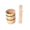 Mini Pilão com Bastão de Madeira para Alho e Temperos - 2