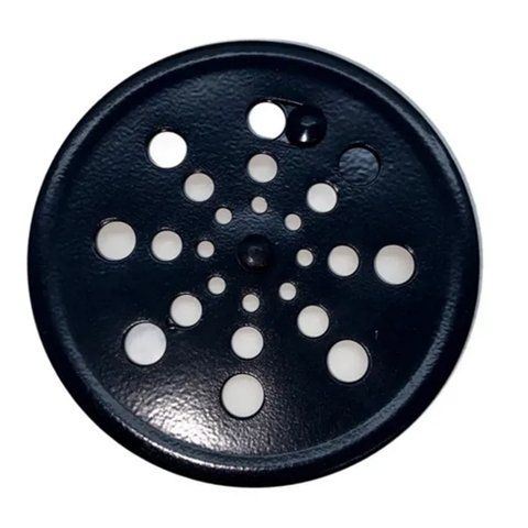 Ralo Grelha Inox Preto Black Banheiro Redondo 10x10 C Fecho