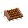 Mini Massageador de Madeira com Bolinhas para os Pés - 2