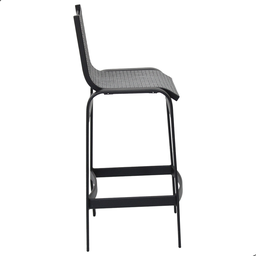 Banqueta de Alumínio e Tela Sling Cinza 75cm de Altura Ao Assento - 4