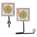 Ver imagem 5 de Kit Banheiro com 2 Toalheiros + Porta Papel Higiênico + Toalheiro Rustico Artesanal Cor Amarelo