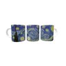 Caneca Porcelana Obras Primas Van Gogh Noite Estrelada - 1