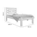 Ver imagem 4 de Cama Solteiro com Cabeceira Flex Laribella Branca e Rosa